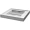 Ekena Millwork Diamond Surface Mount PVC Gable Vent: Functional, w/ 2"W x 1-1/2"P Brickmould Frame, 16"W x 16"H GVPDI16X1602SF - alternate 5